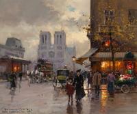 Edouard Cortes - Place St Michel, Notre Dame